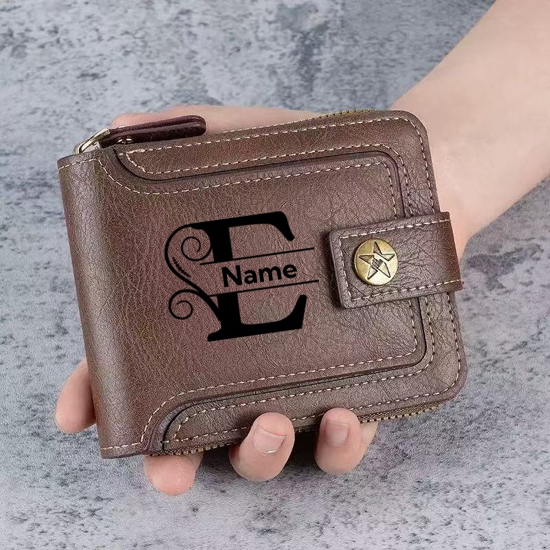 Personalized Name Box - Мужской кошелек на заказ — персонализированный