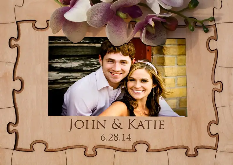 Custom Photo Book - Деревянная фотоголоволомка на заказ, гостевая книга,