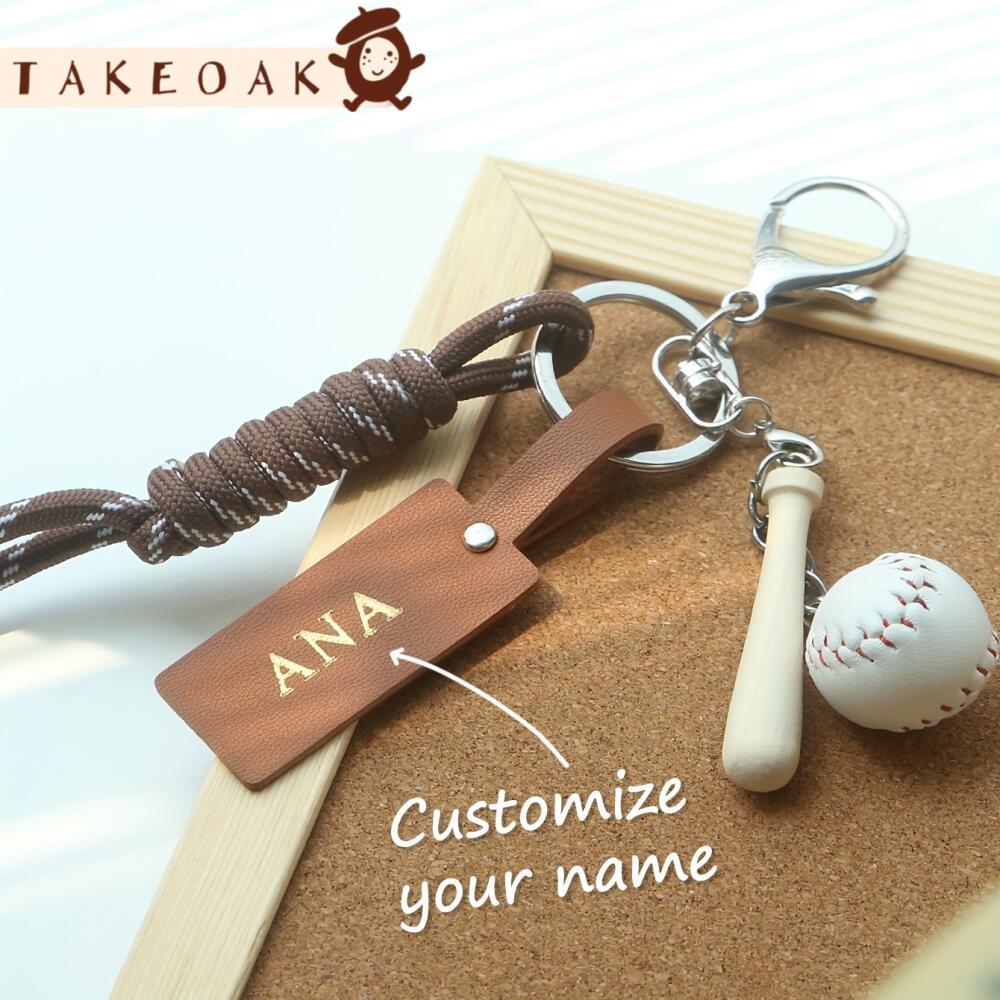Персонализированный брелок с и – обзор и цена Monogram Keychain Leather