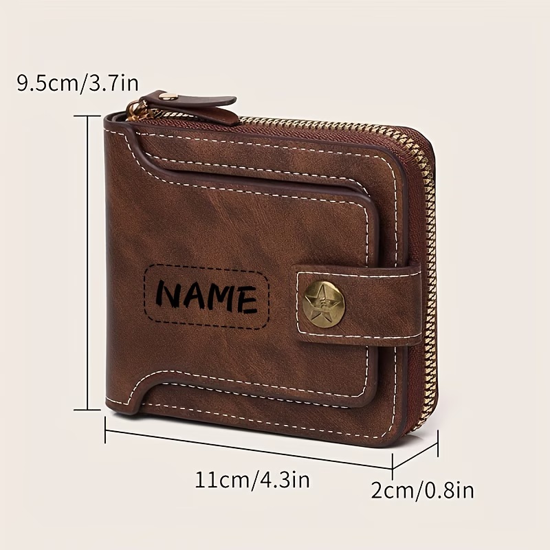 Мужской кошелек из искусственн – обзор и цена Personalized Name Box