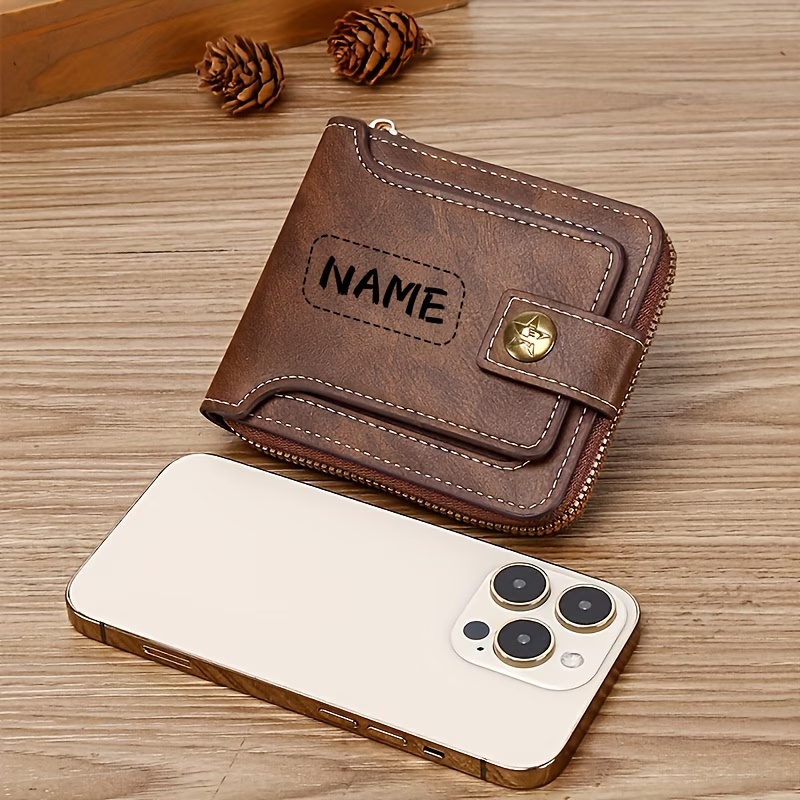Мужской кошелек из искусственн – обзор и цена Personalized Name Box
